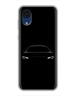 Чехол для Samsung Galaxy A03 Core с картинкой «Взгляд Audi в темноте»