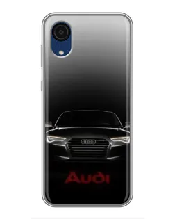 Чехол для Samsung Galaxy A03 Core с картинкой «Audi — градиентный контур»