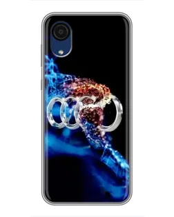 Чехол для Samsung Galaxy A03 Core с картинкой «Энергия лого Audi»
