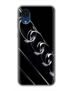 Чехол для Samsung Galaxy A03 Core с картинкой «Audi — абстрактные кольца»