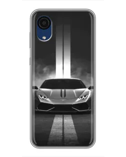 Чехол для Samsung Galaxy A03 Core с картинкой «Lamborghini симметрия дорог»