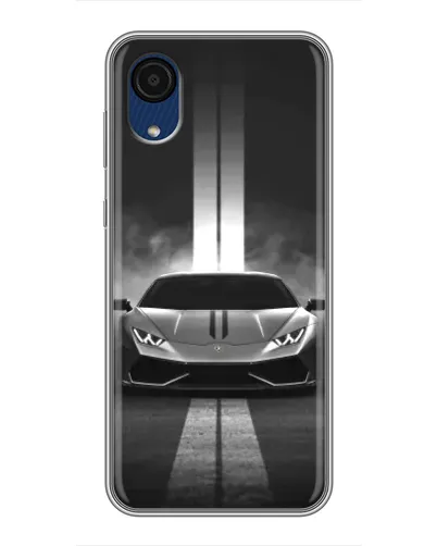 Чехол для Samsung Galaxy A03 Core с картинкой «Lamborghini симметрия дорог»