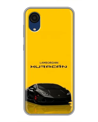 Чехол для Samsung Galaxy A03 Core с картинкой «Lamborghini Huracan черный»