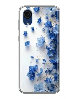 Чохол для Samsung Galaxy A03 Core з картинкою «Блакитний квітковий каскад» Чохол для Samsung Galaxy A03 Core з картинкою «Блакитний квітковий каскад»