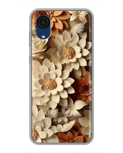 Чохол для Samsung Galaxy A03 Core з картинкою «Бежевий флористичний декор» Чохол для Samsung Galaxy A03 Core з картинкою «Бежевий флористичний декор»