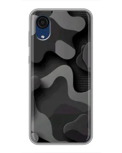 Чохол для Samsung Galaxy A03 Core з картинкою «Темний абстрактний камуфляж»