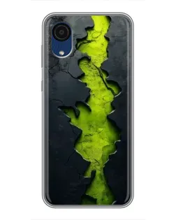Чохол для Samsung Galaxy A03 Core з картинкою «Салатовий розлом скелі»