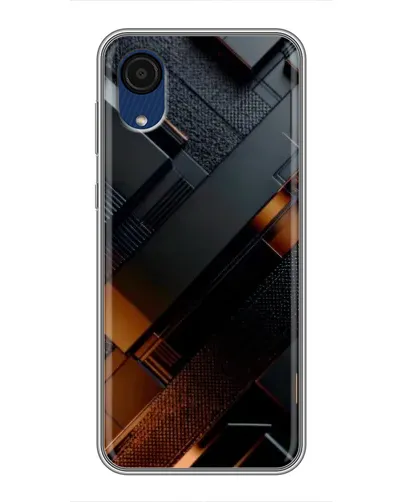 Чохол для Samsung Galaxy A03 Core з картинкою «Чорні геометричні блоки» Чохол для Samsung Galaxy A03 Core з картинкою «Чорні геометричні блоки»