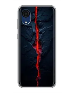 Чохол для Samsung Galaxy A03 Core з картинкою «Червона лавова тріщина»
