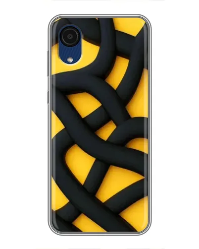 Чохол для Samsung Galaxy A03 Core з картинкою «Чорне жовте переплетення» Чохол для Samsung Galaxy A03 Core з картинкою «Чорне жовте переплетення»
