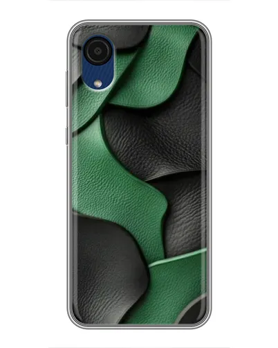 Чохол для Samsung Galaxy A03 Core з картинкою «Зелені шкіряні хвилі» Чохол для Samsung Galaxy A03 Core з картинкою «Зелені шкіряні хвилі»