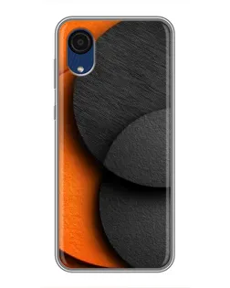 Чохол для Samsung Galaxy A03 Core з картинкою «Геометрія помаранчевих кіл»