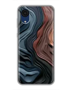 Чохол для Samsung Galaxy A03 Core з картинкою «Кольорові хвилі каньйону»