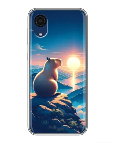 Чехол для Samsung Galaxy A03 Core с картинкой «Закат солнца с капибарой» Чехол для Samsung Galaxy A03 Core с картинкой «Закат солнца с капибарой»