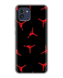 Чехол для Samsung Galaxy A03 (A035) с картинкой «Jordan Red Pattern» Чехол для Samsung Galaxy A03 (A035) с картинкой «Jordan Red Pattern»