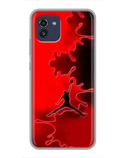 Чехол для Samsung Galaxy A03 (A035) с картинкой «Jordan Red Smoke» Чехол для Samsung Galaxy A03 (A035) с картинкой «Jordan Red Smoke»