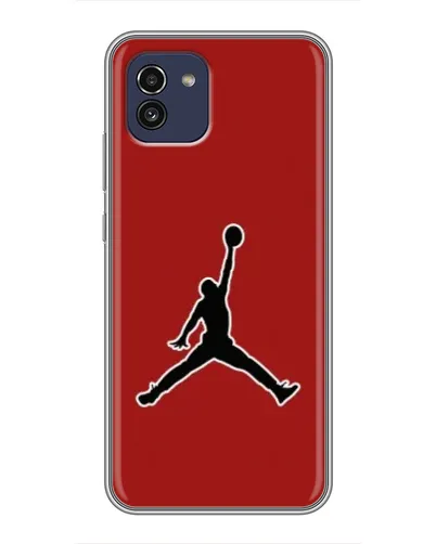 Чехол для Samsung Galaxy A03 (A035) с картинкой «Jordan Red Back» Чехол для Samsung Galaxy A03 (A035) с картинкой «Jordan Red Back»