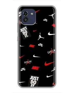 Чехол для Samsung Galaxy A03 (A035) с картинкой «Nike Mix Pattern» Чехол для Samsung Galaxy A03 (A035) с картинкой «Nike Mix Pattern»