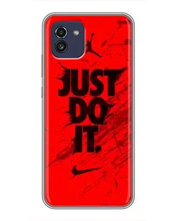 Чехол для Samsung Galaxy A03 (A035) с картинкой «Nike Just Do It» Чехол для Samsung Galaxy A03 (A035) с картинкой «Nike Just Do It»