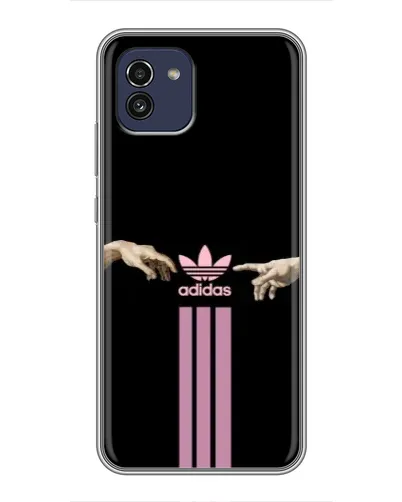Чехол для Samsung Galaxy A03 (A035) с картинкой «Adidas Hands»
