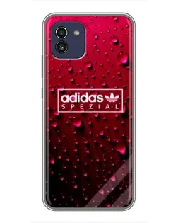 Чехол для Samsung Galaxy A03 (A035) с картинкой «Adidas Gold Marble»