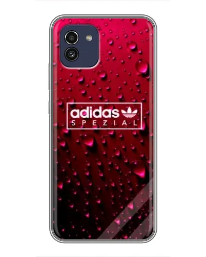 Чехол для Samsung Galaxy A03 (A035) с картинкой «Adidas Gold Marble»