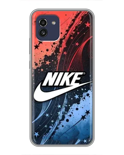 Чехол для Samsung Galaxy A03 (A035) с картинкой «Градиентный принт Найк» Чехол для Samsung Galaxy A03 (A035) с картинкой «Градиентный принт Найк»