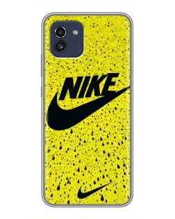 Чехол для Samsung Galaxy A03 (A035) с картинкой «Желтый текстурный Nike» Чехол для Samsung Galaxy A03 (A035) с картинкой «Желтый текстурный Nike»
