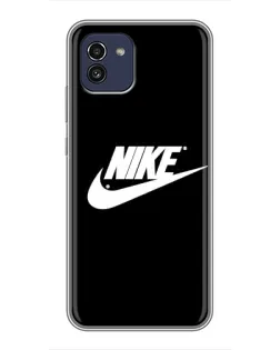 Чехол для Samsung Galaxy A03 (A035) с картинкой «Мазки краски Nike» Чехол для Samsung Galaxy A03 (A035) с картинкой «Мазки краски Nike»
