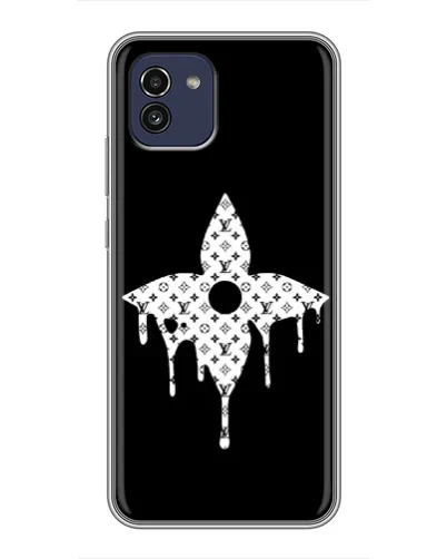 Чехол для Samsung Galaxy A03 (A035) с картинкой «Цветочная монограмма» Чехол для Samsung Galaxy A03 (A035) с картинкой «Цветочная монограмма»