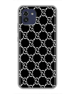 Чехол для Samsung Galaxy A03 (A035) с картинкой «Gucci — сетчатый паттерн»