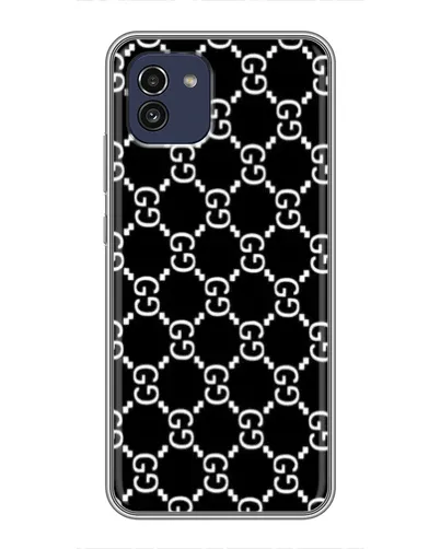 Чехол для Samsung Galaxy A03 (A035) с картинкой «Gucci — сетчатый паттерн»