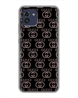 Чехол для Samsung Galaxy A03 (A035) с картинкой «Классическая монограмма Gucci»