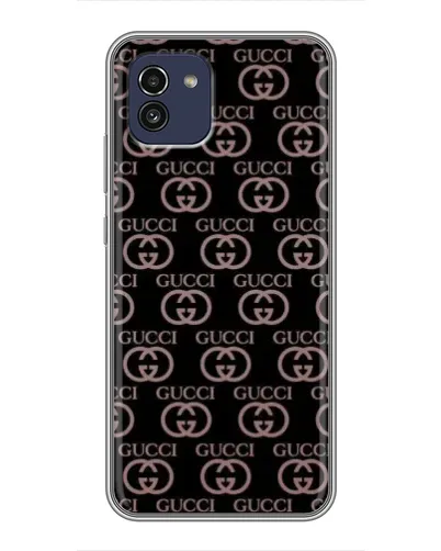 Чехол для Samsung Galaxy A03 (A035) с картинкой «Классическая монограмма Gucci»
