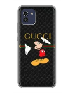 Чехол для Samsung Galaxy A03 (A035) с картинкой «Микки Маус Gucci»