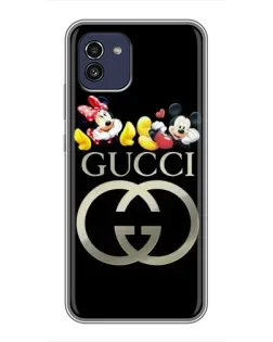 Чехол для Samsung Galaxy A03 (A035) с картинкой «Gucci — герои Disney»