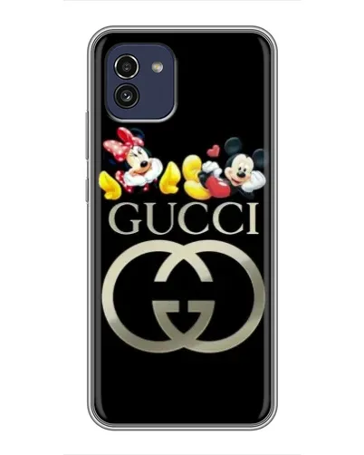 Чехол для Samsung Galaxy A03 (A035) с картинкой «Gucci — герои Disney»