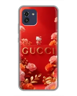 Чехол для Samsung Galaxy A03 (A035) с картинкой «Gucci — золотой сад»