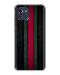 Чехол для Samsung Galaxy A03 (A035) с картинкой «Gucci — неоновая линия»