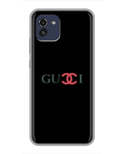 Чехол для Samsung Galaxy A03 (A035) с картинкой «Gucci — красный градиент»
