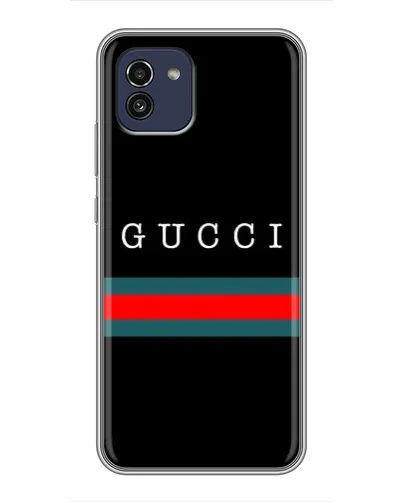 Чехол для Samsung Galaxy A03 (A035) с картинкой «Gucci — красный пояс»