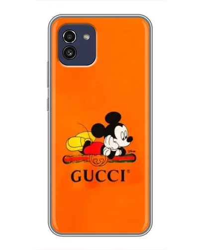 Чехол для Samsung Galaxy A03 (A035) с картинкой «Микки Маус Gucci — оранж» Чехол для Samsung Galaxy A03 (A035) с картинкой «Микки Маус Gucci — оранж»