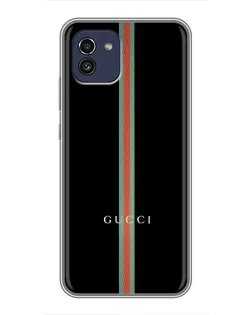 Чехол для Samsung Galaxy A03 (A035) с картинкой «Gucci — строгая линия»