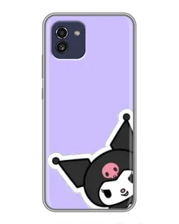 Чехол для Samsung Galaxy A03 (A035) с картинкой «Забавная Kuromi» Чехол для Samsung Galaxy A03 (A035) с картинкой «Забавная Kuromi»