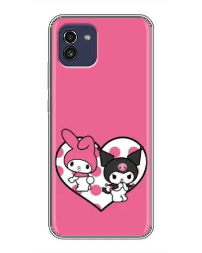 Чехол для Samsung Galaxy A03 (A035) с картинкой «Kuromi и My Melody» Чехол для Samsung Galaxy A03 (A035) с картинкой «Kuromi и My Melody»