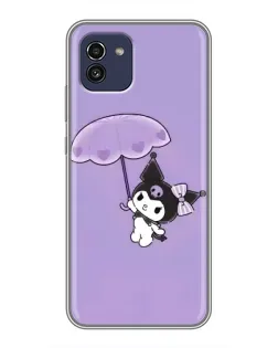 Чехол для Samsung Galaxy A03 (A035) с картинкой «Kuromi с зонтиком» Чехол для Samsung Galaxy A03 (A035) с картинкой «Kuromi с зонтиком»