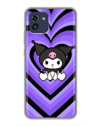 Чехол для Samsung Galaxy A03 (A035) с картинкой «Kuromi и фиолетовые сердца» Чехол для Samsung Galaxy A03 (A035) с картинкой «Kuromi и фиолетовые сердца»