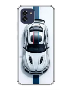 Чехол для Samsung Galaxy A03 (A035) с картинкой «Вид сверху — BMW M» Чехол для Samsung Galaxy A03 (A035) с картинкой «Вид сверху — BMW M»