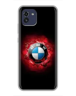 Чехол для Samsung Galaxy A03 (A035) с картинкой «Логотип BMW — вспышка» Чехол для Samsung Galaxy A03 (A035) с картинкой «Логотип BMW — вспышка»