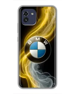 Чехол для Samsung Galaxy A03 (A035) с картинкой «Золотистый дым BMW» Чехол для Samsung Galaxy A03 (A035) с картинкой «Золотистый дым BMW»